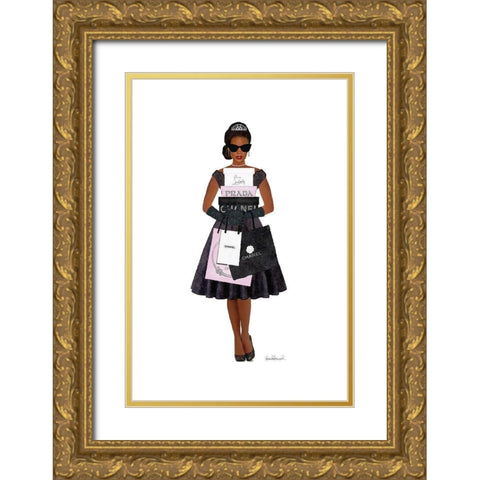 Fashion Forward Gold Ornate Wood Framed Art Print with Double Matting by Amanda Greenwood