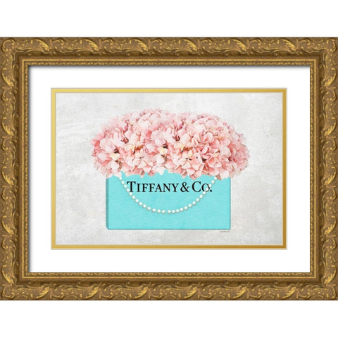 Shopping Bah Bouquet IV Gold Ornate Wood Framed Art Print with Double Matting by Greenwood, Amanda