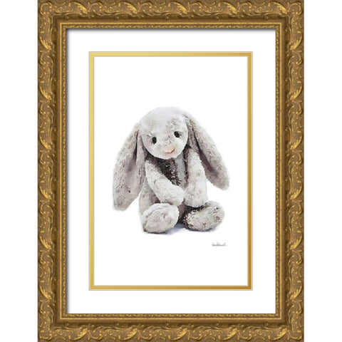 Bunny Gold Ornate Wood Framed Art Print with Double Matting by Greenwood, Amanda
