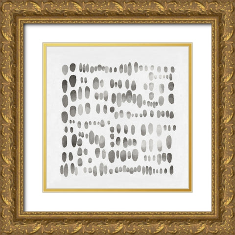 Playful Silver II Gold Ornate Wood Framed Art Print with Double Matting by Perry, Angela