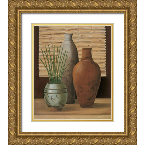 Composizione in interno I Gold Ornate Wood Framed Art Print with Double Matting by Mazo, Andre