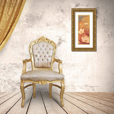 Floral Poetry II Gold Ornate Wood Framed Art Print with Double Matting by Michaels, Anne