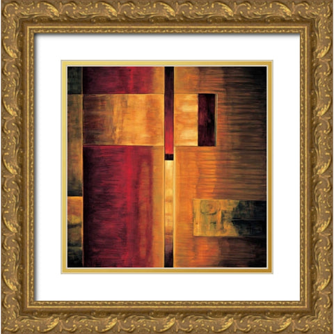 Titillate I Gold Ornate Wood Framed Art Print with Double Matting by Summers, Aaron