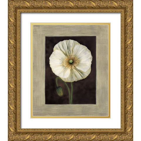 Flora I Gold Ornate Wood Framed Art Print with Double Matting by Trivelli, Andrea