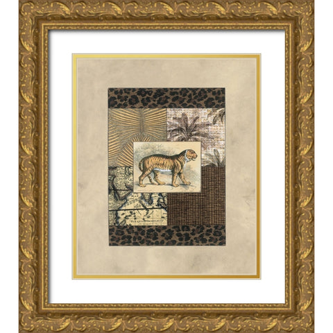Exotic III Gold Ornate Wood Framed Art Print with Double Matting by Weaver, Amy