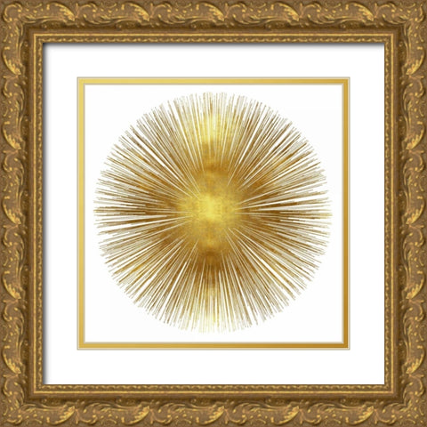 Sunburst I Gold Ornate Wood Framed Art Print with Double Matting by Young, Abby