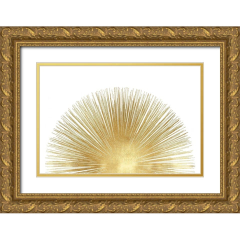 Sunburst Rising Gold Ornate Wood Framed Art Print with Double Matting by Young, Abby