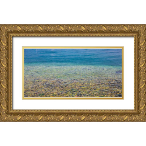 Beach Watercolors I Gold Ornate Wood Framed Art Print with Double Matting by Markoff, Barbara