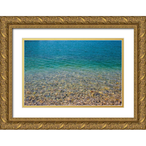 Beach Watercolors II Gold Ornate Wood Framed Art Print with Double Matting by Markoff, Barbara