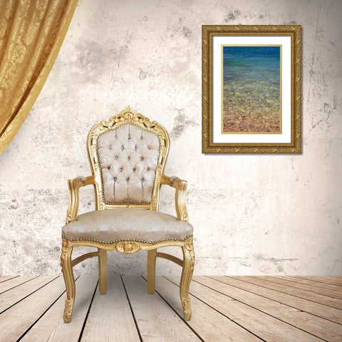 Beach Watercolors III Gold Ornate Wood Framed Art Print with Double Matting by Markoff, Barbara