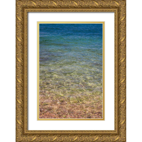 Beach Watercolors III Gold Ornate Wood Framed Art Print with Double Matting by Markoff, Barbara