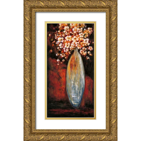 Evening Bouquet I Gold Ornate Wood Framed Art Print with Double Matting by Francis, Brian