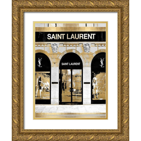 Designer Entrance VII Gold Ornate Wood Framed Art Print with Double Matting by Blake, Madeline