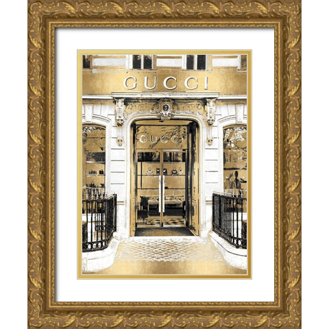 Designer Entrance VIII Gold Ornate Wood Framed Art Print with Double Matting by Blake, Madeline