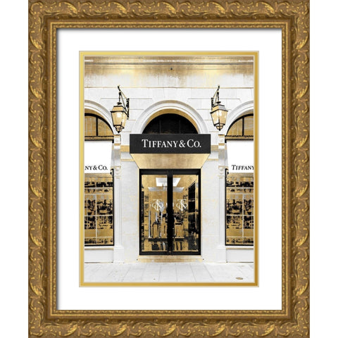 Designer Entrance IX Gold Ornate Wood Framed Art Print with Double Matting by Blake, Madeline