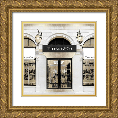 Fashion Boutique II Gold Ornate Wood Framed Art Print with Double Matting by Blake, Madeline