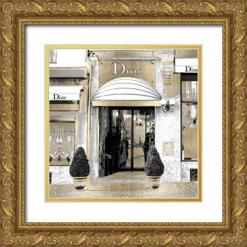 Fashion Boutique III Gold Ornate Wood Framed Art Print with Double Matting by Blake, Madeline