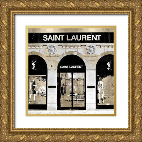 Fashion Boutique IV Gold Ornate Wood Framed Art Print with Double Matting by Blake, Madeline