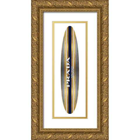 Fashion Surfboard Milan III Gold Ornate Wood Framed Art Print with Double Matting by Blake, Madeline