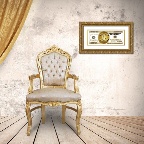 Fashion Cash I Gold Ornate Wood Framed Art Print with Double Matting by Blake, Madeline