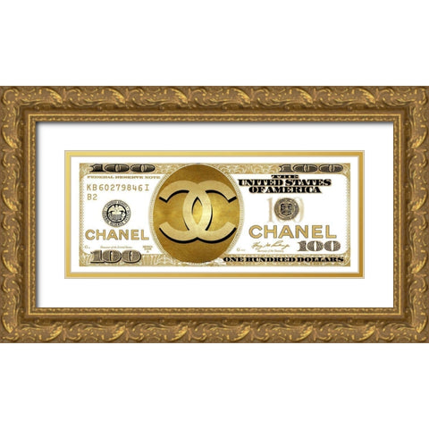 Fashion Cash I Gold Ornate Wood Framed Art Print with Double Matting by Blake, Madeline