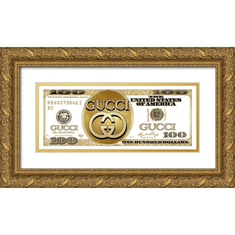 Fashion Cash III Gold Ornate Wood Framed Art Print with Double Matting by Blake, Madeline