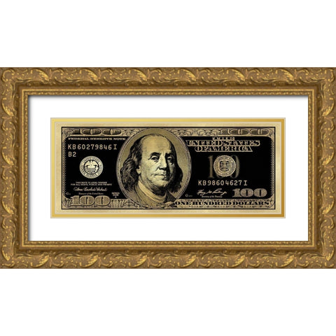 New Money III Gold Ornate Wood Framed Art Print with Double Matting by Blake, Madeline