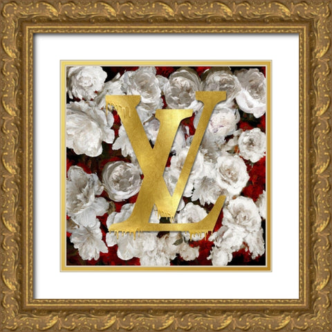 Fashion and Flowers II Gold Ornate Wood Framed Art Print with Double Matting by Blake, Madeline