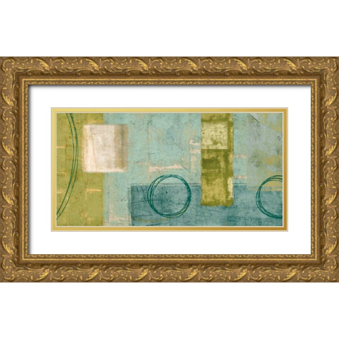 Sublime Gold Ornate Wood Framed Art Print with Double Matting by Nelson, Brent