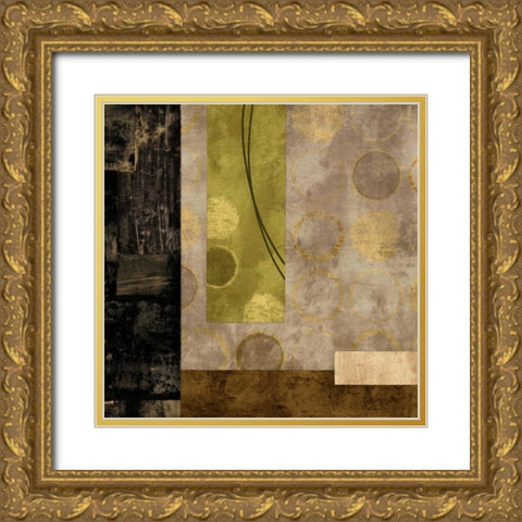 Escalate Gold Ornate Wood Framed Art Print with Double Matting by Nelson, Brent