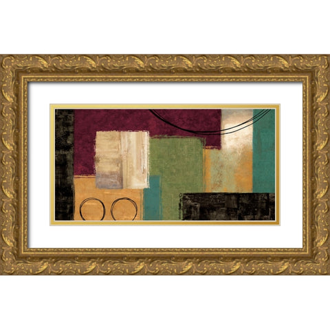 Night Moves Gold Ornate Wood Framed Art Print with Double Matting by Nelson, Brent