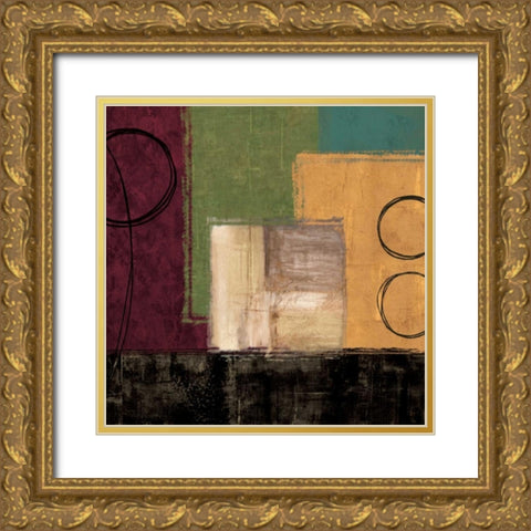 For the Sake of It II Gold Ornate Wood Framed Art Print with Double Matting by Nelson, Brent