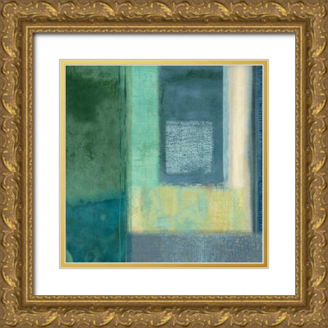 Interlude II Gold Ornate Wood Framed Art Print with Double Matting by Nelson, Brent