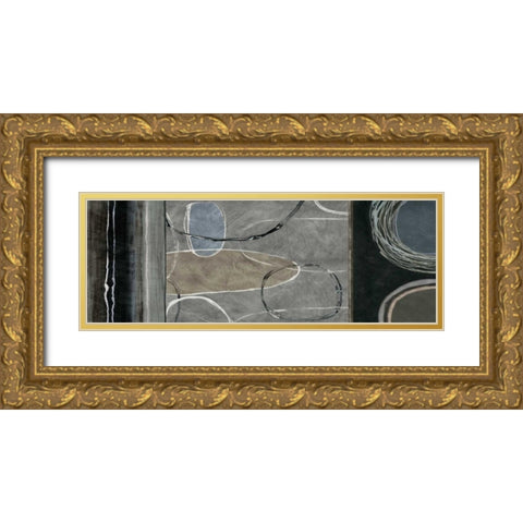 Elation Sensation I Gold Ornate Wood Framed Art Print with Double Matting by Nelson, Brent