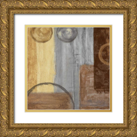 Momentum II Gold Ornate Wood Framed Art Print with Double Matting by Nelson, Brent