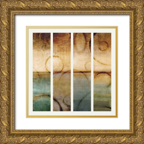 Horizons II Gold Ornate Wood Framed Art Print with Double Matting by Nelson, Brent