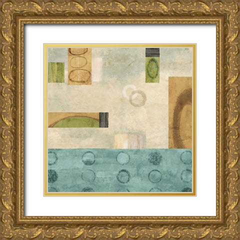 Variations I Gold Ornate Wood Framed Art Print with Double Matting by Nelson, Brent