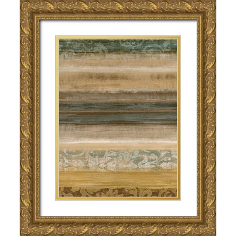 Ambient II Gold Ornate Wood Framed Art Print with Double Matting by Nelson, Brent
