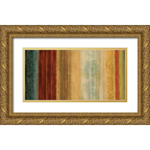 Nuanced II Gold Ornate Wood Framed Art Print with Double Matting by Nelson, Brent