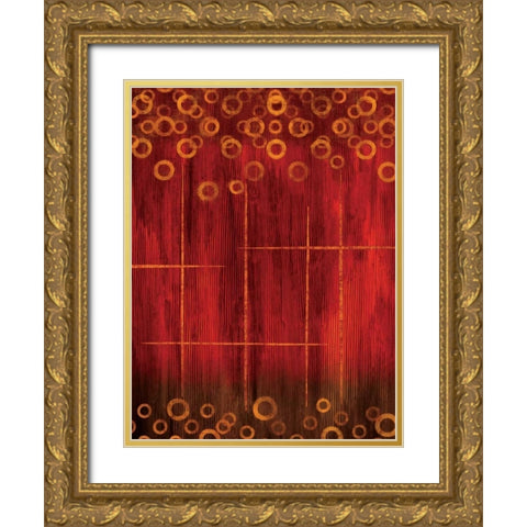 Ascending I Gold Ornate Wood Framed Art Print with Double Matting by Nelson, Brent