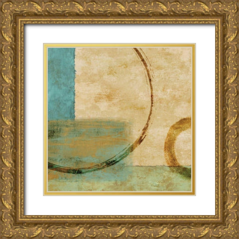 Relativity I Gold Ornate Wood Framed Art Print with Double Matting by Nelson, Brent