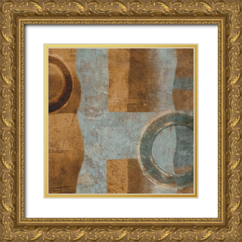 Go I Gold Ornate Wood Framed Art Print with Double Matting by Nelson, Brent