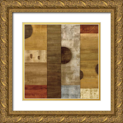 Roundabout II Gold Ornate Wood Framed Art Print with Double Matting by Nelson, Brent
