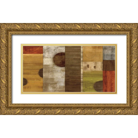 Full Circle Gold Ornate Wood Framed Art Print with Double Matting by Nelson, Brent