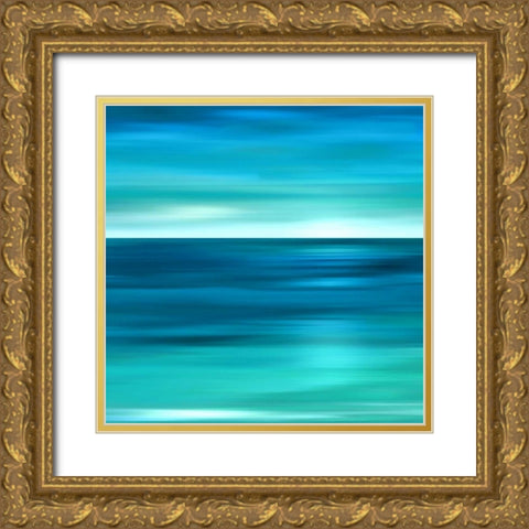 Serene Gold Ornate Wood Framed Art Print with Double Matting by Anderson, Carly