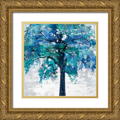 Solo I Gold Ornate Wood Framed Art Print with Double Matting by Bell, Cami