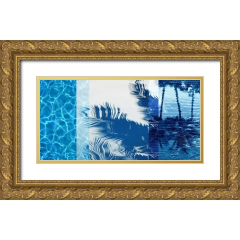 Palm Resort I Gold Ornate Wood Framed Art Print with Double Matting by Carter, Charlie