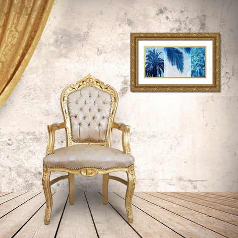 Palm Resort II Gold Ornate Wood Framed Art Print with Double Matting by Carter, Charlie