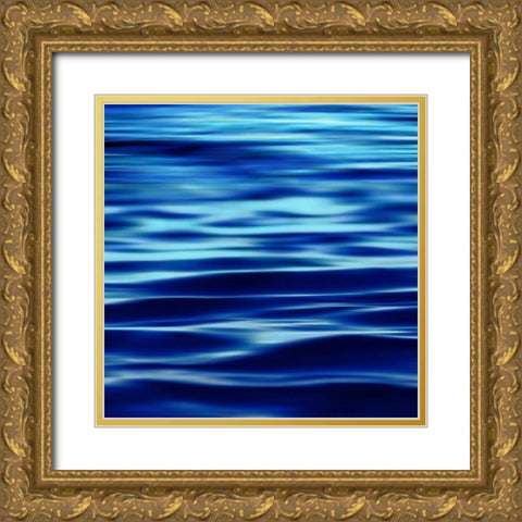 Deep Blue Sea Gold Ornate Wood Framed Art Print with Double Matting by Carter, Charlie
