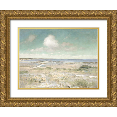 Water View Gold Ornate Wood Framed Art Print with Double Matting by McKee, Christy